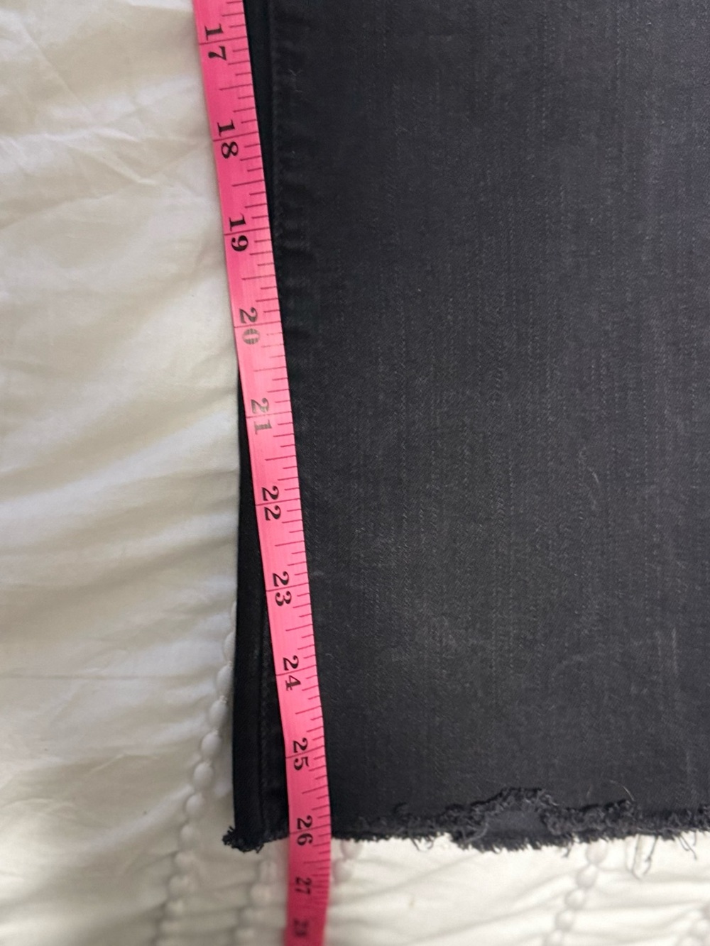 MOTHER Hustler Ankle Fray in Not Guilty Jeans Black High Rise Size 24 (US2) - Picture 6 of 9